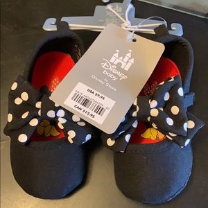 Disney Minnie Mouse Black Infant Shoes Size 4-6